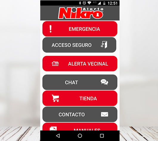 aplicacion nikro seguridad